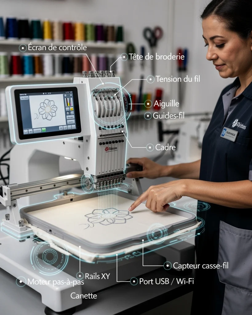 machine à broderie numérique
